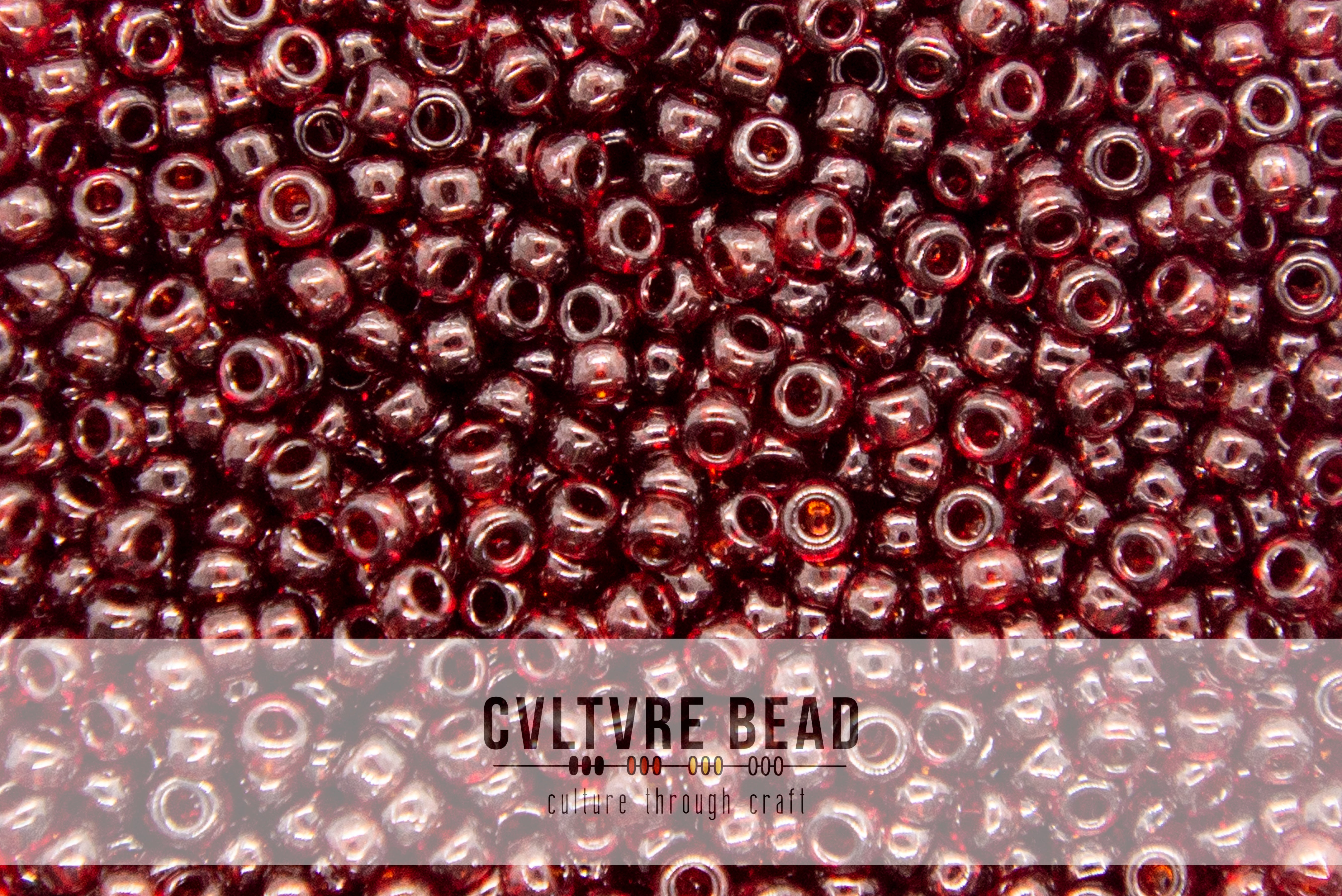 11/0 Garnet Gold Luster - 23g - Miyuki Seed Bead